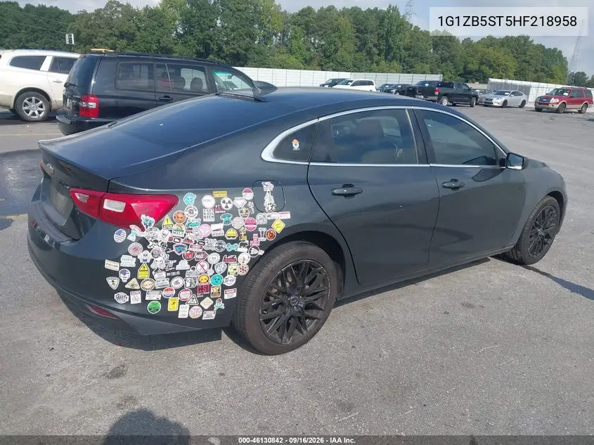 2017 CHEVROLET MALIBU VIN 1G1ZB5ST5HF218958 — фото 4