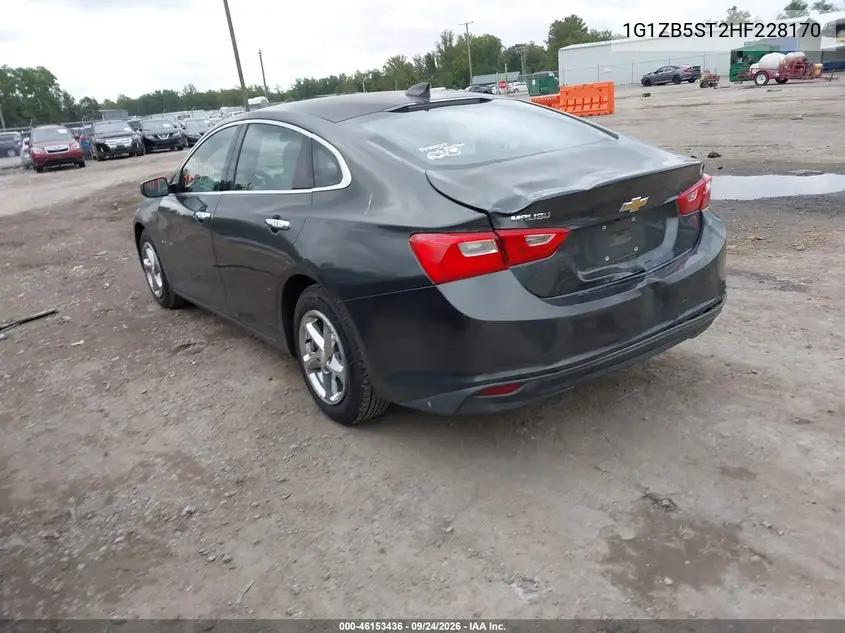2017 CHEVROLET MALIBU VIN 1G1ZB5ST2HF228170 — фото 3