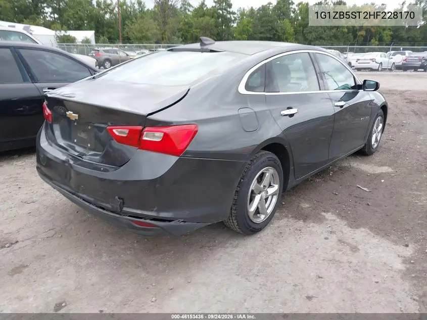 2017 CHEVROLET MALIBU VIN 1G1ZB5ST2HF228170 — фото 4