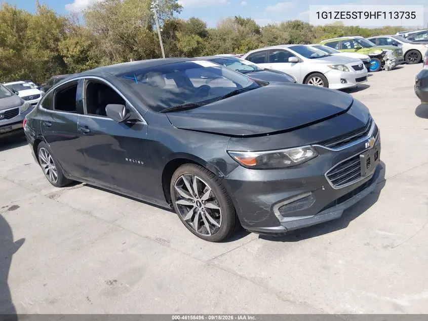 CHEVROLET MALIBU 2017, VIN 1G1ZE5ST9HF113735