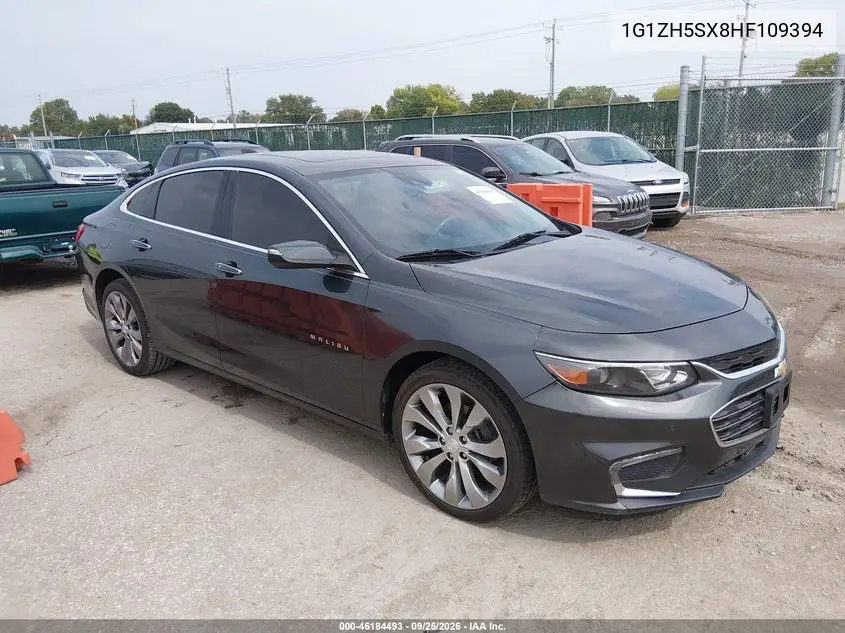 CHEVROLET MALIBU 2017, VIN 1G1ZH5SX8HF109394