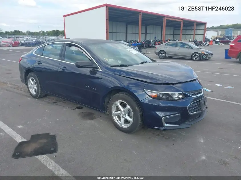 CHEVROLET MALIBU 2017, VIN 1G1ZB5ST1HF246028