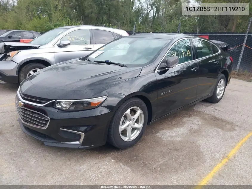 2017 CHEVROLET MALIBU VIN 1G1ZB5ST2HF119210 — фото 2
