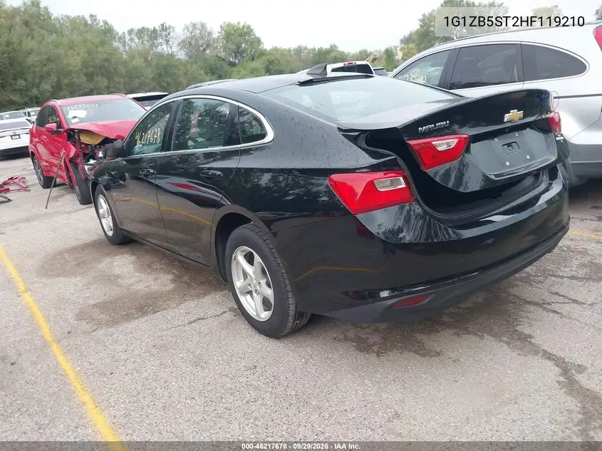 2017 CHEVROLET MALIBU VIN 1G1ZB5ST2HF119210 — фото 3