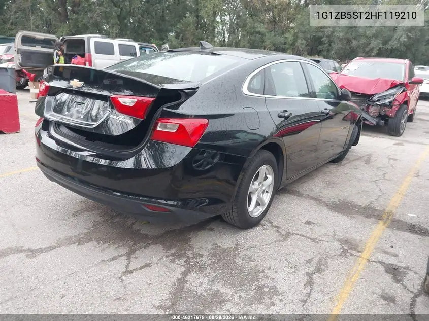 2017 CHEVROLET MALIBU VIN 1G1ZB5ST2HF119210 — фото 4