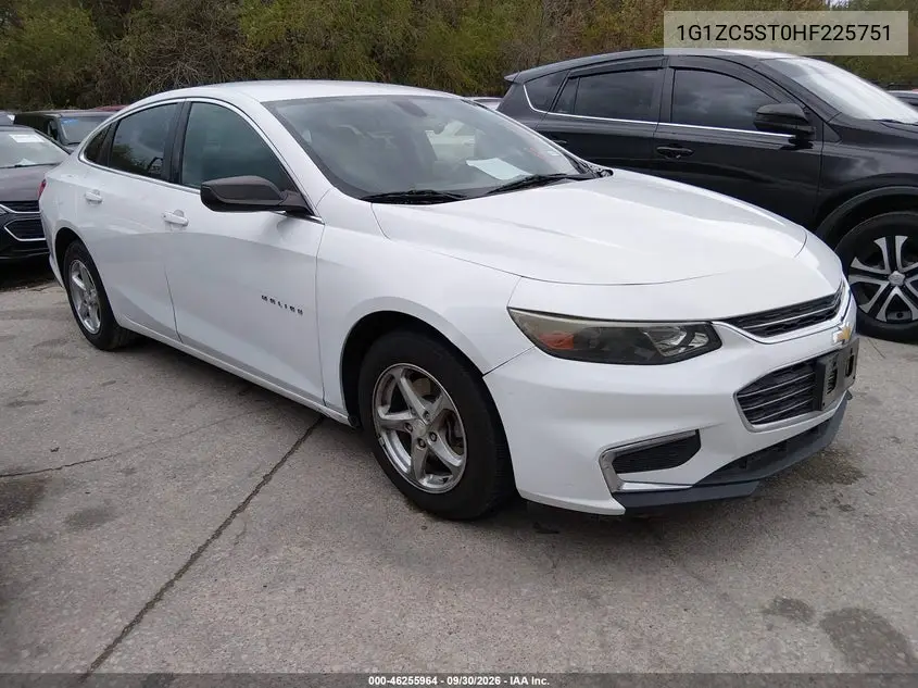 CHEVROLET MALIBU 2017, VIN 1G1ZC5ST0HF225751