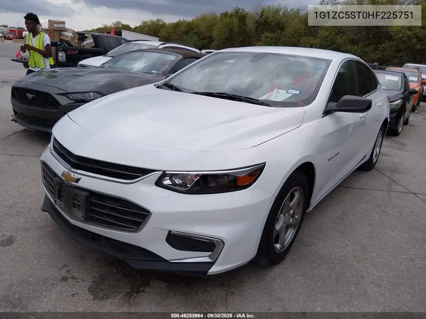 2017 CHEVROLET MALIBU VIN 1G1ZC5ST0HF225751 — фото 2