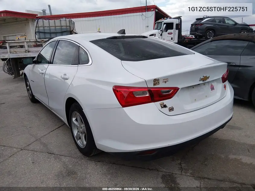 2017 CHEVROLET MALIBU VIN 1G1ZC5ST0HF225751 — фото 3