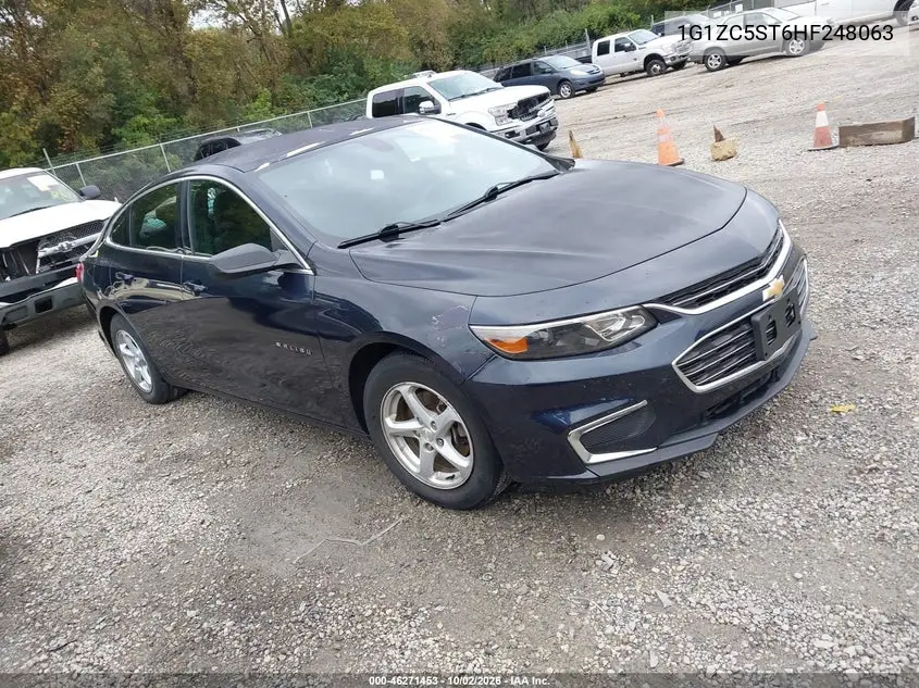 CHEVROLET MALIBU 2017, VIN 1G1ZC5ST6HF248063
