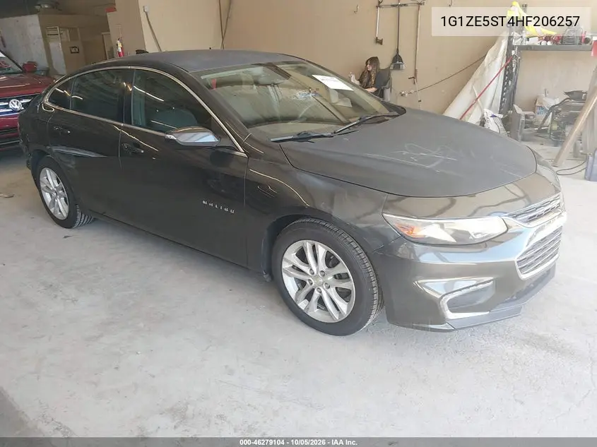 CHEVROLET MALIBU 2017, VIN 1G1ZE5ST4HF206257