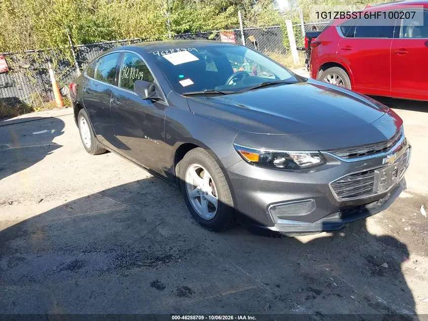 CHEVROLET MALIBU 2017, VIN 1G1ZB5ST6HF100207