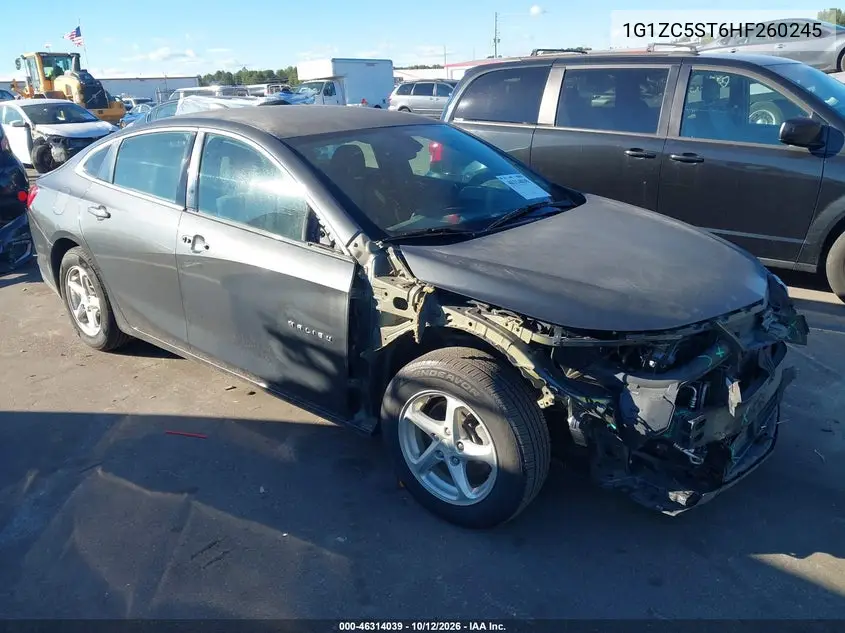CHEVROLET MALIBU 2017, VIN 1G1ZC5ST6HF260245