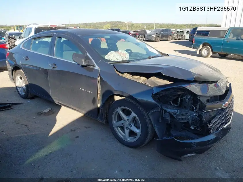 CHEVROLET MALIBU 2017, VIN 1G1ZB5ST3HF236570