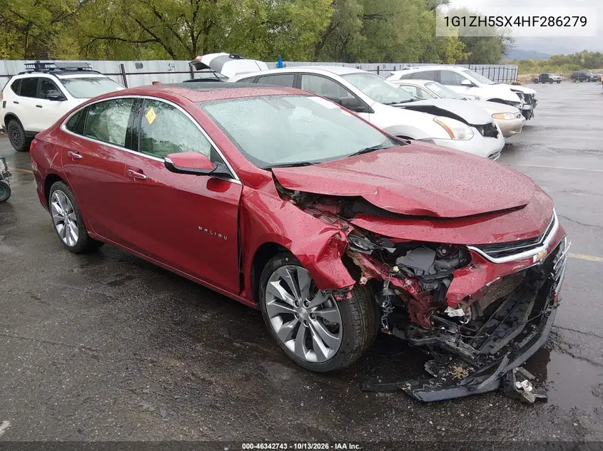 CHEVROLET MALIBU 2017, VIN 1G1ZH5SX4HF286279