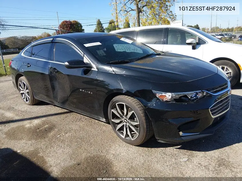 CHEVROLET MALIBU 2017, VIN 1G1ZE5ST4HF287924