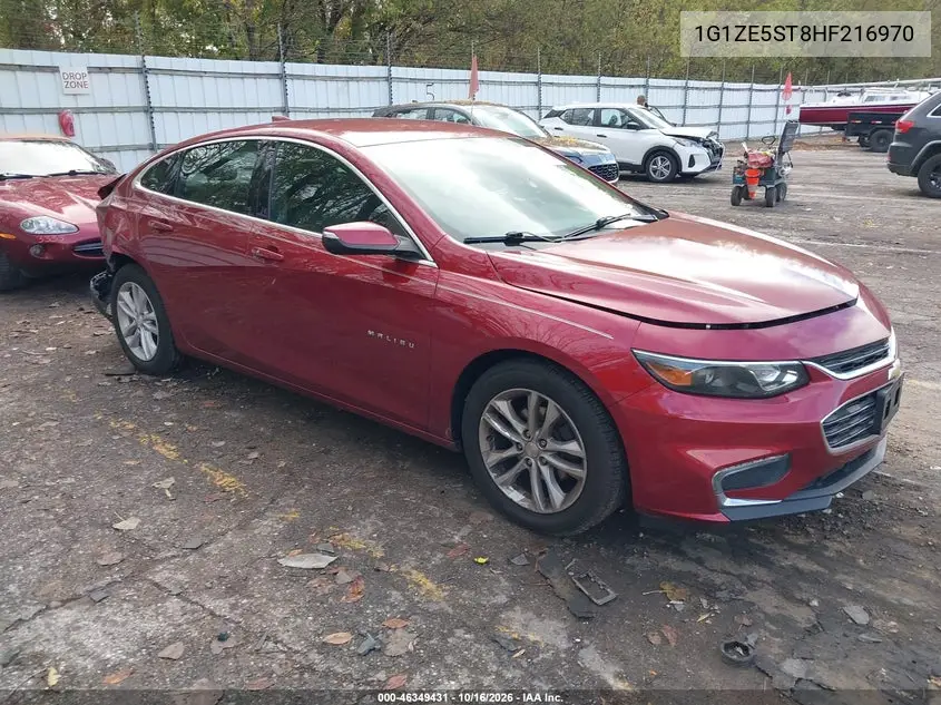 CHEVROLET MALIBU 2017, VIN 1G1ZE5ST8HF216970