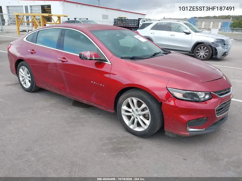 CHEVROLET MALIBU 2017, VIN 1G1ZE5ST3HF187491
