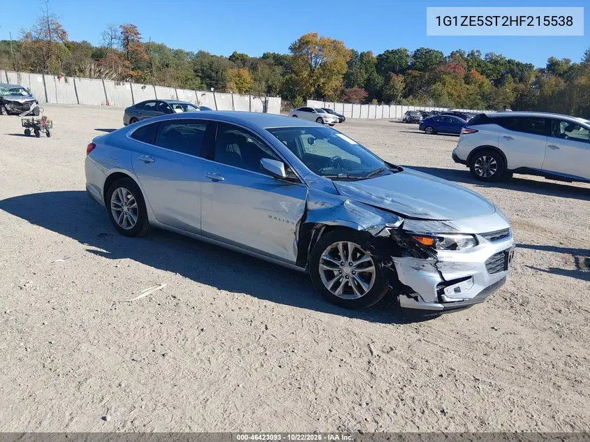 CHEVROLET MALIBU 2017, VIN 1G1ZE5ST2HF215538