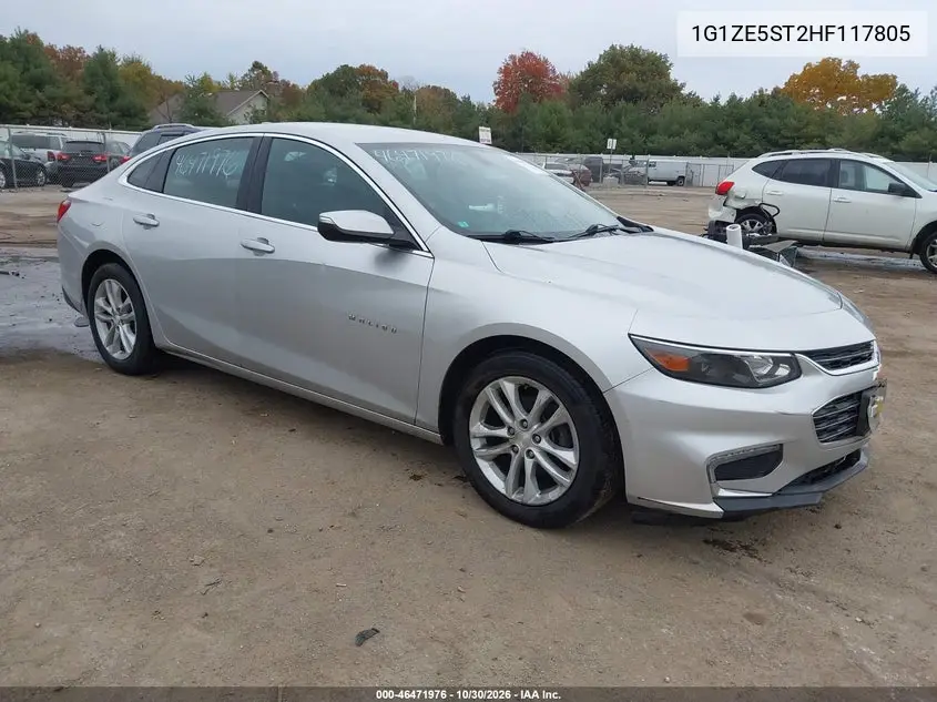 CHEVROLET MALIBU 2017, VIN 1G1ZE5ST2HF117805