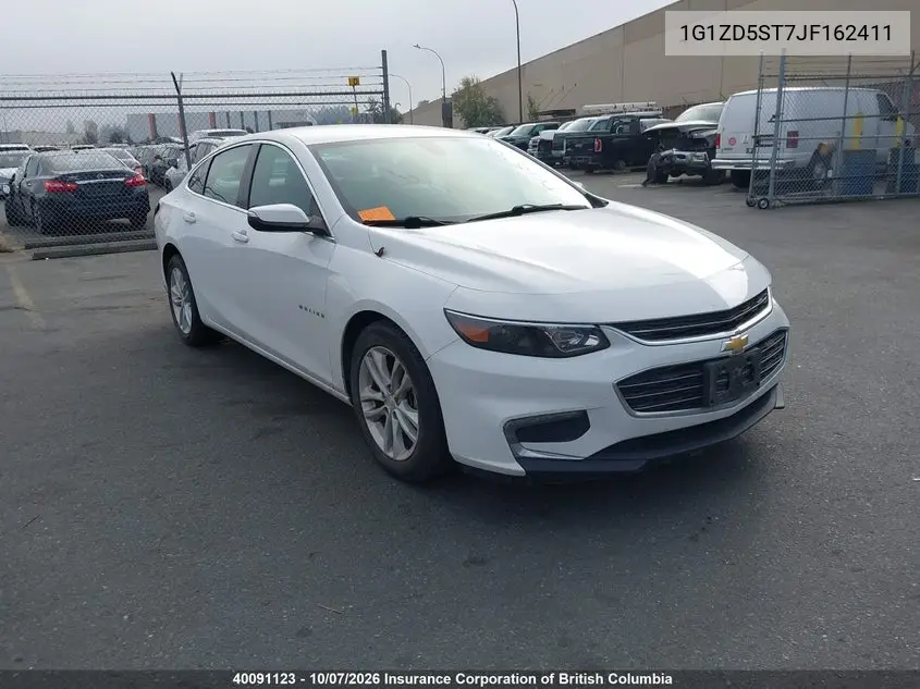 CHEVROLET MALIBU 2018, VIN 1G1ZD5ST7JF162411