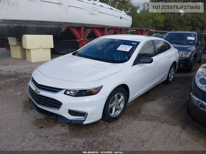 2018 CHEVROLET MALIBU VIN 1G1ZC5ST9JF273660 — фото 2