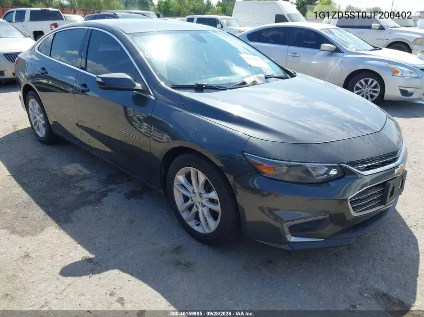 CHEVROLET MALIBU 2018, VIN 1G1ZD5ST0JF200402
