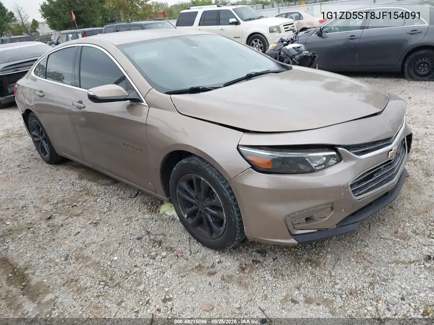 CHEVROLET MALIBU 2018, VIN 1G1ZD5ST8JF154091