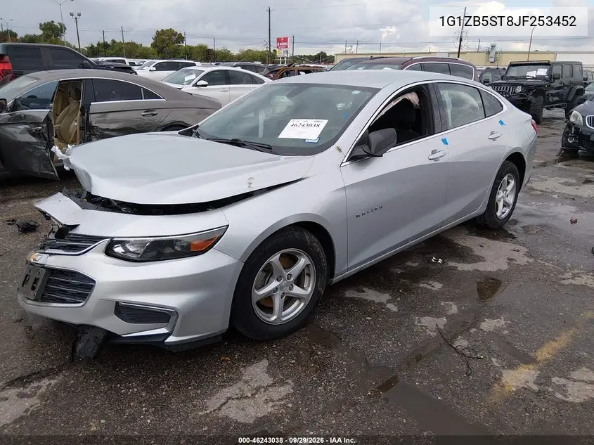 2018 CHEVROLET MALIBU VIN 1G1ZB5ST8JF253452 — фото 2