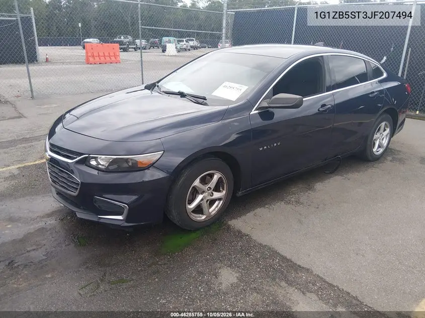 2018 CHEVROLET MALIBU VIN 1G1ZB5ST3JF207494 — фото 2