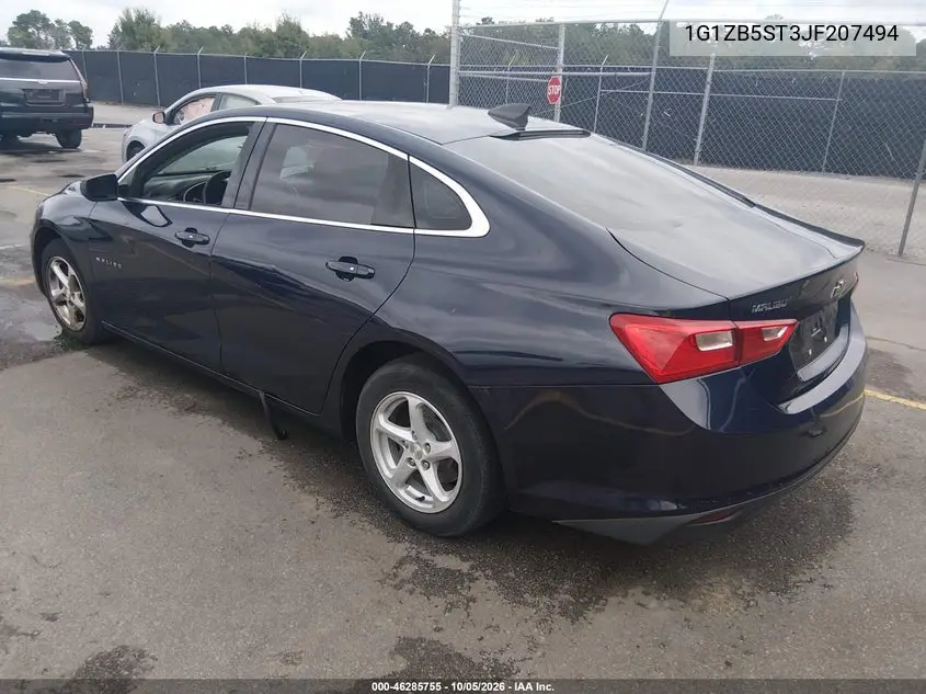 2018 CHEVROLET MALIBU VIN 1G1ZB5ST3JF207494 — фото 3