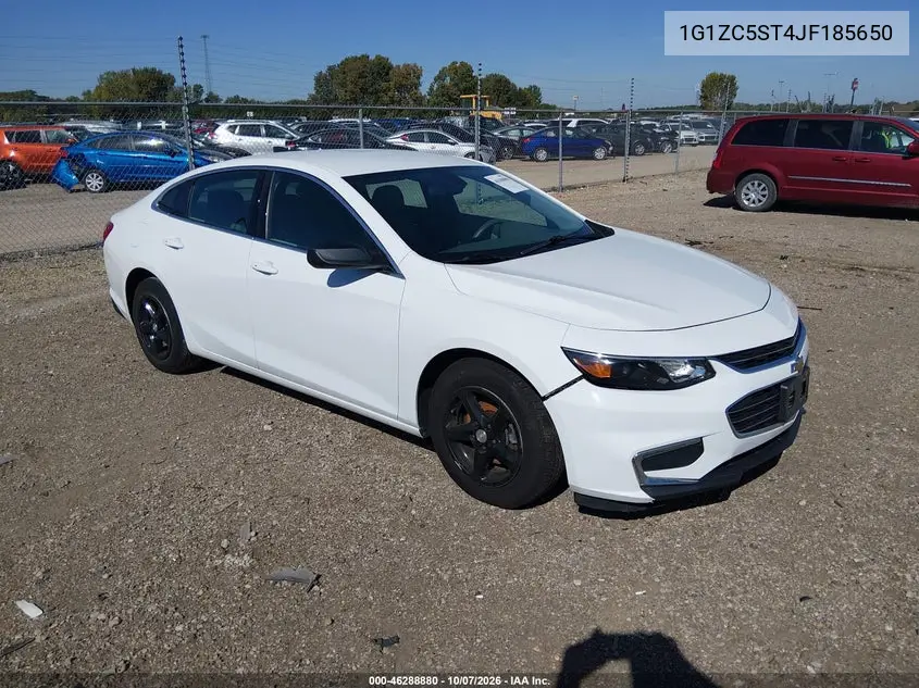 CHEVROLET MALIBU 2018, VIN 1G1ZC5ST4JF185650