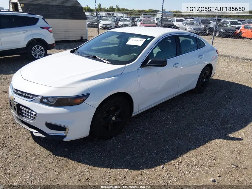 2018 CHEVROLET MALIBU VIN 1G1ZC5ST4JF185650 — фото 2