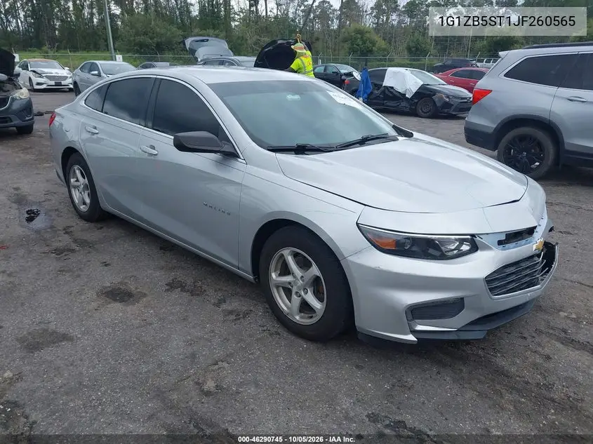 CHEVROLET MALIBU 2018, VIN 1G1ZB5ST1JF260565