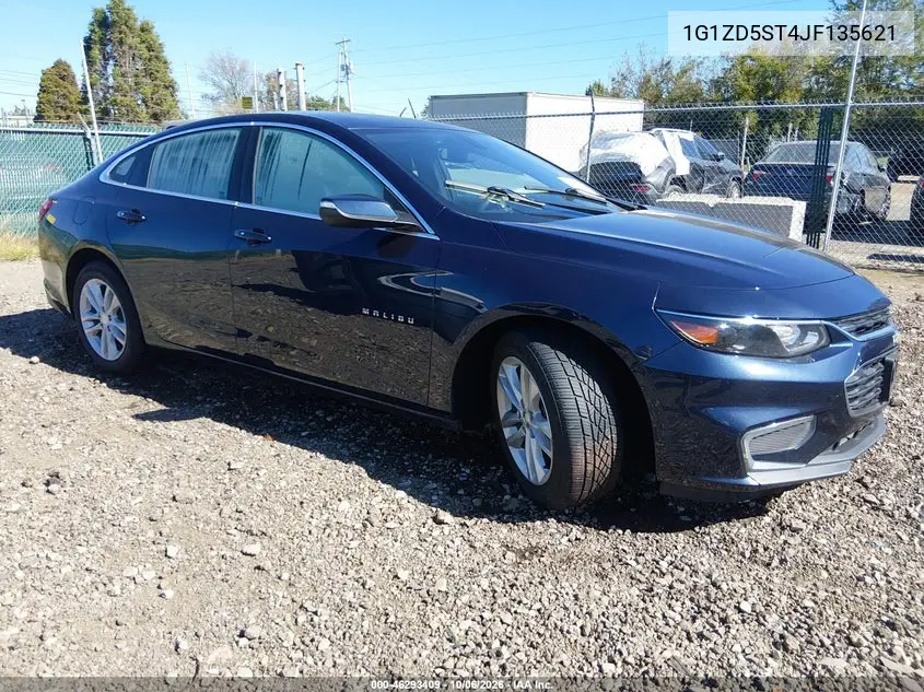 CHEVROLET MALIBU 2018, VIN 1G1ZD5ST4JF135621