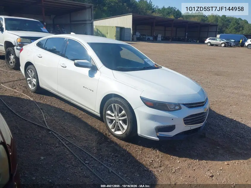 CHEVROLET MALIBU 2018, VIN 1G1ZD5ST7JF144958