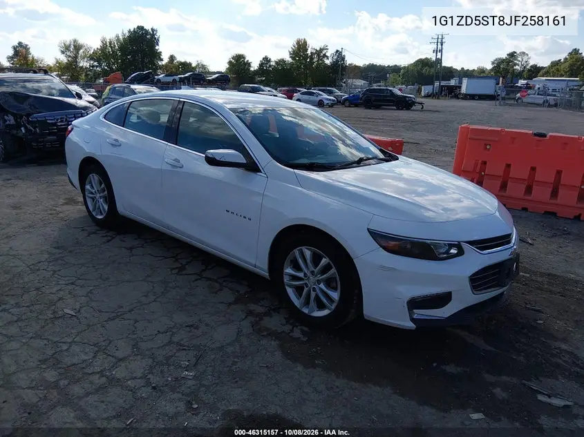 CHEVROLET MALIBU 2018, VIN 1G1ZD5ST8JF258161