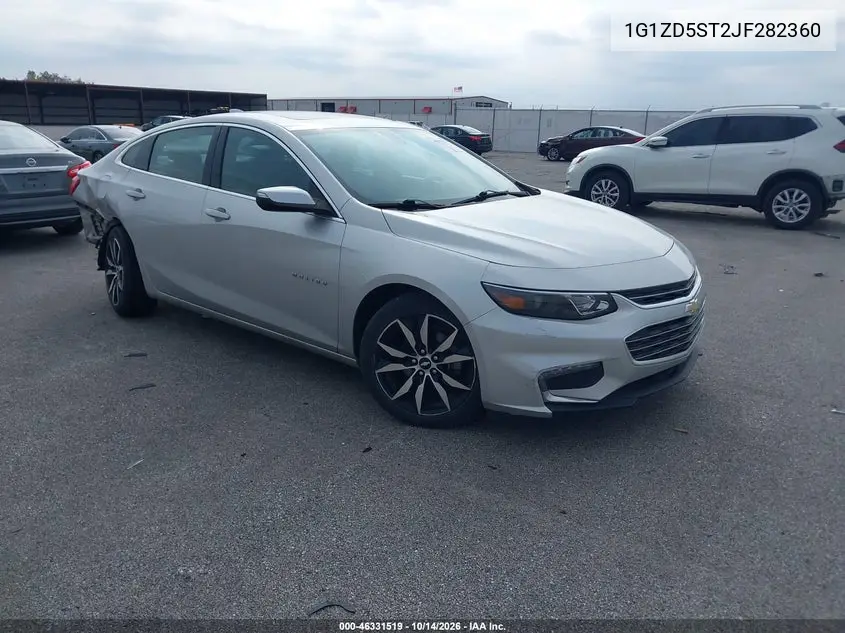 CHEVROLET MALIBU 2018, VIN 1G1ZD5ST2JF282360