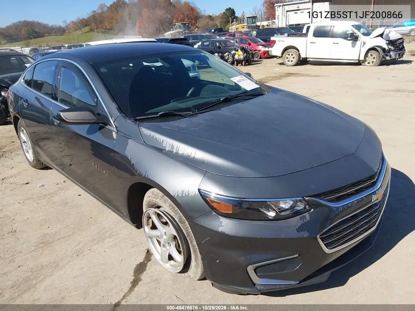 CHEVROLET MALIBU 2018, VIN 1G1ZB5ST1JF200866