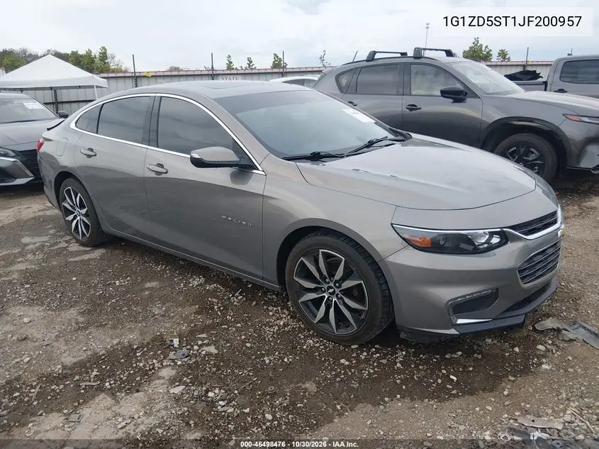 CHEVROLET MALIBU 2018, VIN 1G1ZD5ST1JF200957