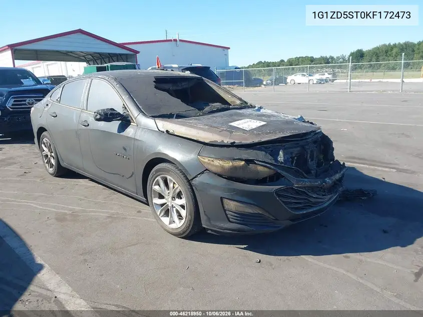 CHEVROLET MALIBU 2019, VIN 1G1ZD5ST0KF172473