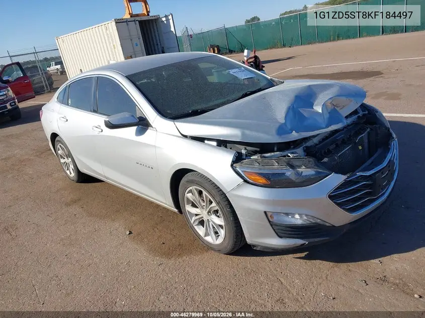 CHEVROLET MALIBU 2019, VIN 1G1ZD5ST8KF184497