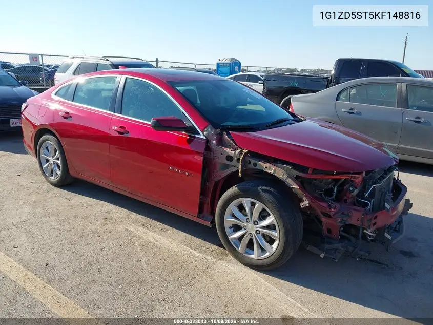 CHEVROLET MALIBU 2019, VIN 1G1ZD5ST5KF148816