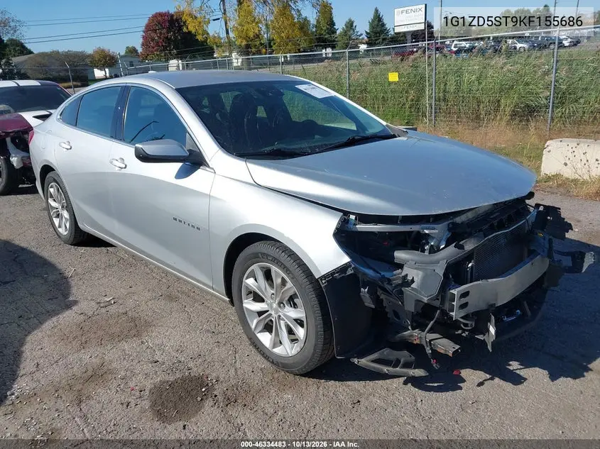 CHEVROLET MALIBU 2019, VIN 1G1ZD5ST9KF155686