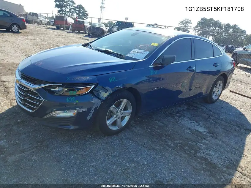 2019 CHEVROLET MALIBU VIN 1G1ZB5ST5KF181708 — фото 2