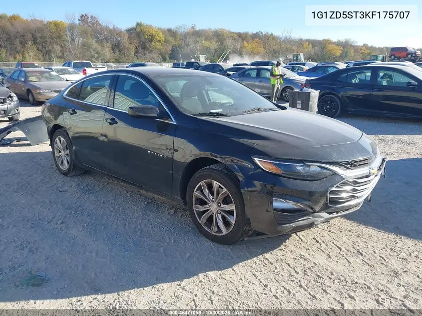 CHEVROLET MALIBU 2019, VIN 1G1ZD5ST3KF175707