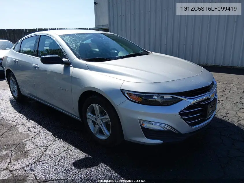 CHEVROLET MALIBU 2020, VIN 1G1ZC5ST6LF099419