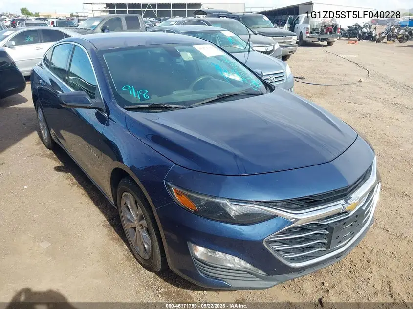 CHEVROLET MALIBU 2020, VIN 1G1ZD5ST5LF040228