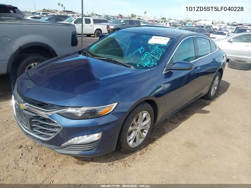 2020 CHEVROLET MALIBU VIN 1G1ZD5ST5LF040228 — фото 2