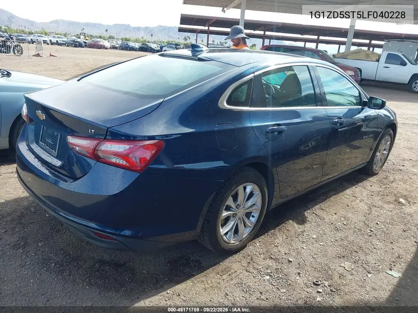 2020 CHEVROLET MALIBU VIN 1G1ZD5ST5LF040228 — фото 4