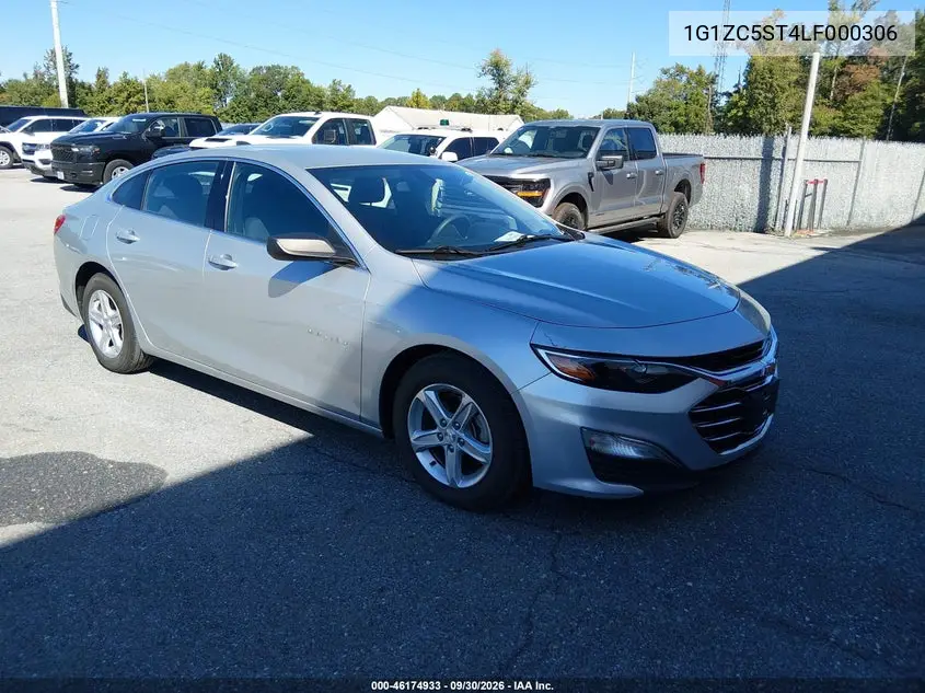 CHEVROLET MALIBU 2020, VIN 1G1ZC5ST4LF000306